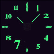 Cheap Night Light Art Acrylic Sticker Design Home Decorative Wall Clocks Luminous Large DIY Modern Wholesale City Stars Kids 3d