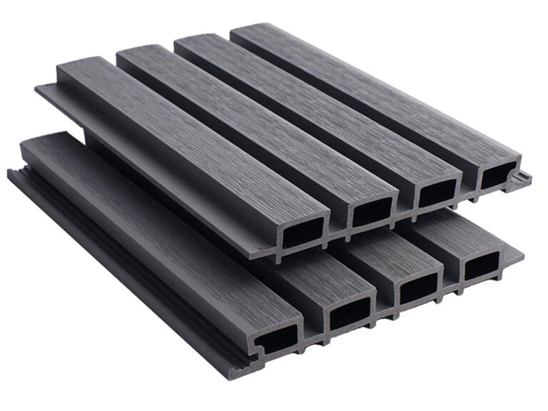 Modern, smooth 3D wood plastic composite panels 