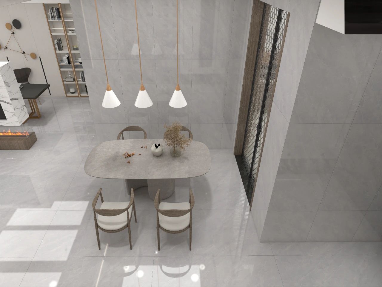 Micro Grey Marble Tiles 750*1500 