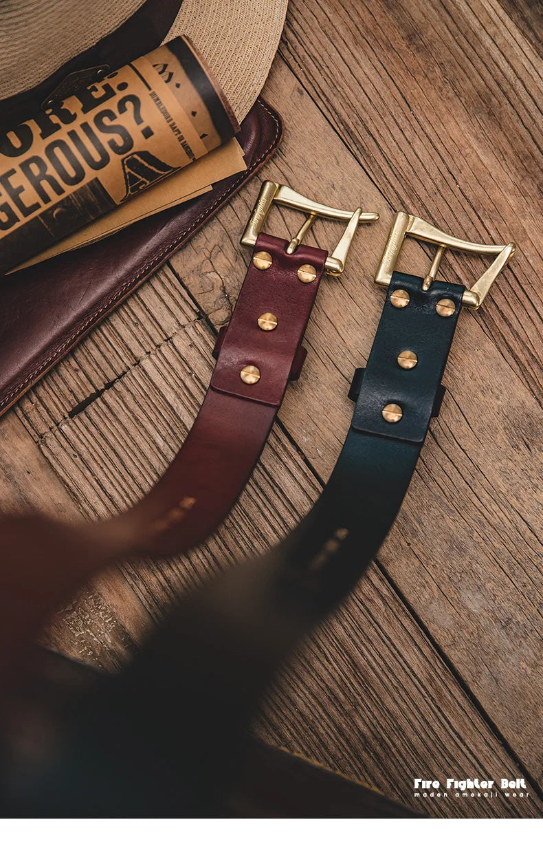 Thắt Lưng Da Bò Cao Cấp Maden Vintage Cho Nam Nữ