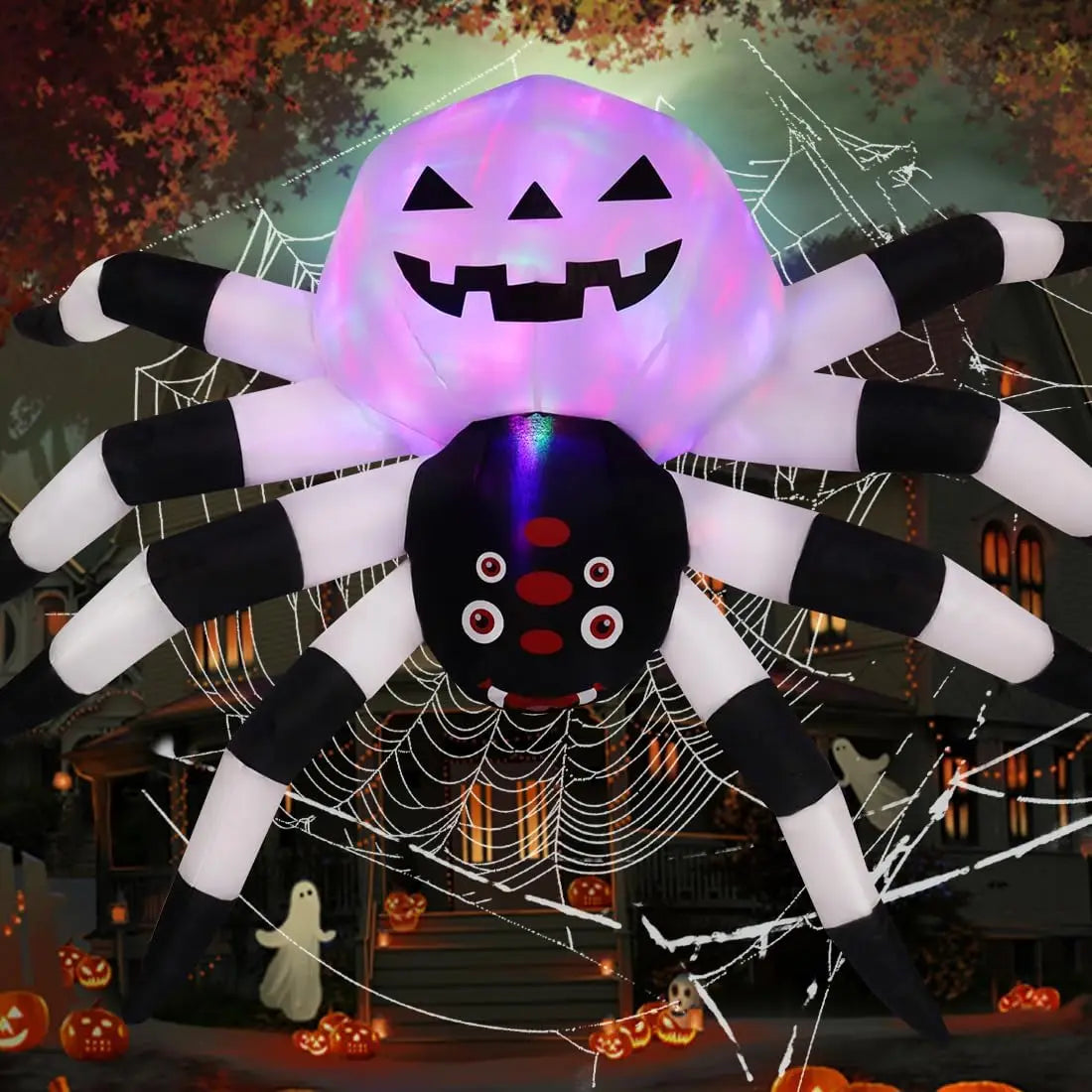 5FT LED Spider Lamp Unique Garden Halloween Decoration