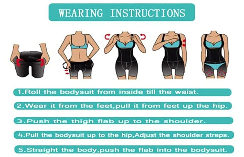 Full Body Shaper High Compression Shapewear 9 Steel Bone Waist Trainer Fajas Colombianas Girdle Corset Bodysuits Underwear Strap