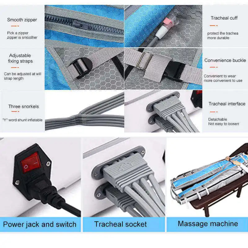 Plus Size Medica Pressotherapy Lymphedema Treatment Body Sculpting Massage Portable Vibrator Lymph Drainage Machine Home Use