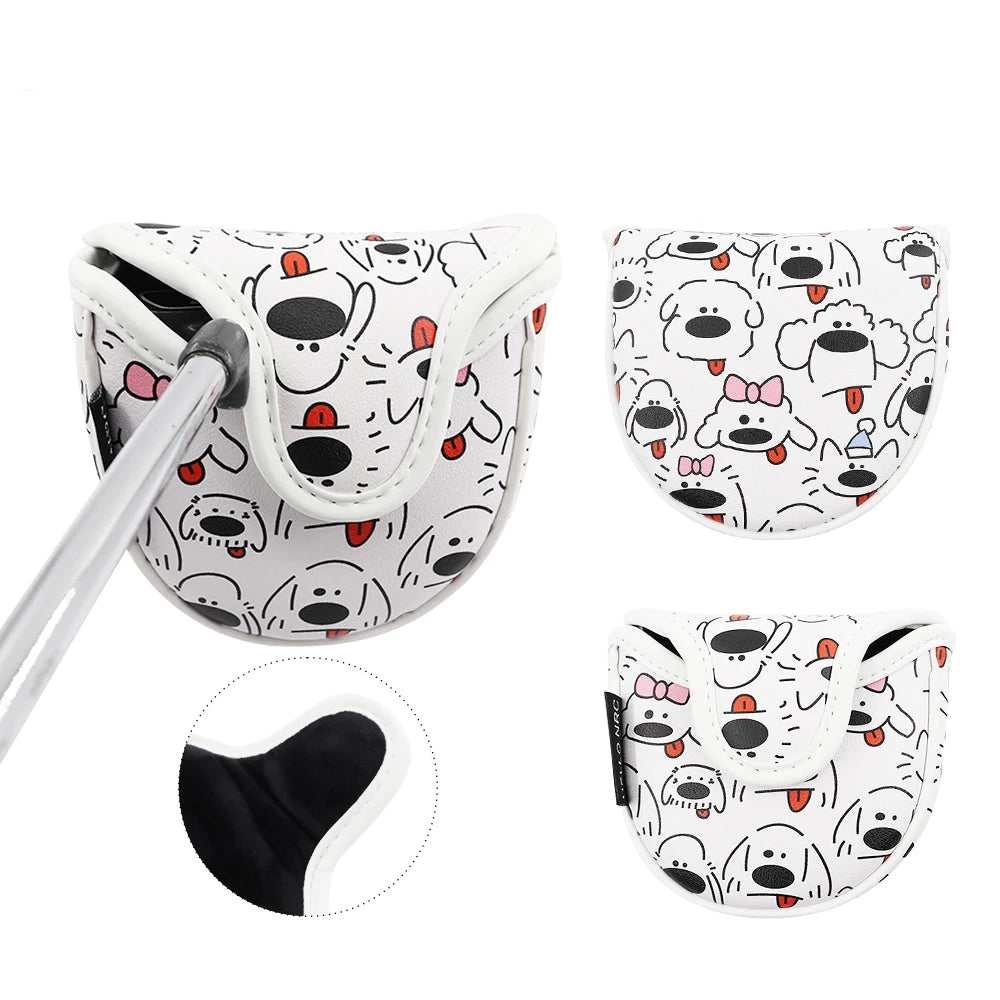 High Quality Magnetic Printed Puppy Golf Club Cover