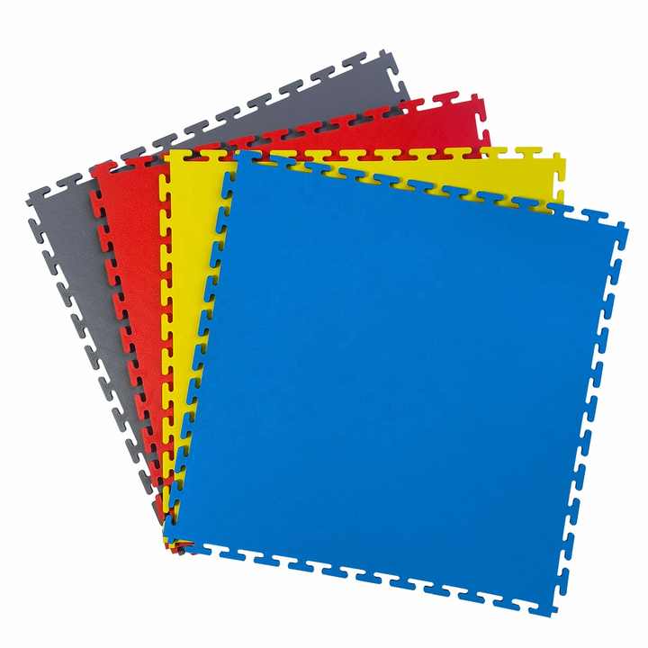 Good Quality &amp; Durable Forklift Resistant Warehouse Workshop PVC Garage Floor Tiles Interlocking Vinyl Flooring 