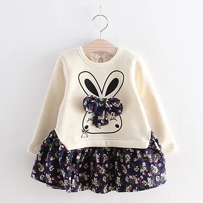 Cute Floral Princess Dress for Girls 18M-6Y