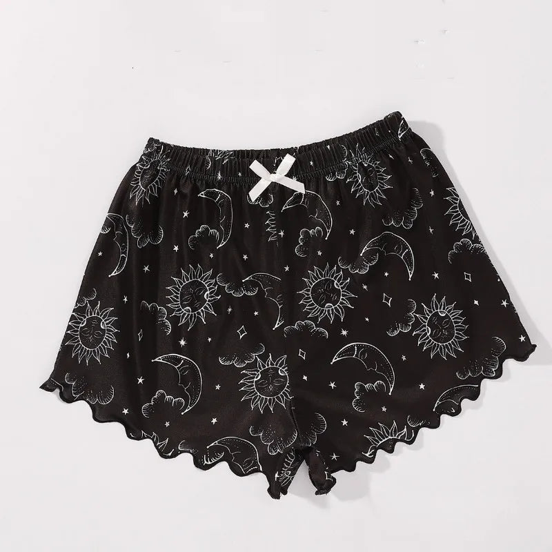 Coldker Summer Printed Cute Women's Pajamas Set