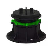 Adjustable base system made of PP PVC material, floor lift with flooring accessories 