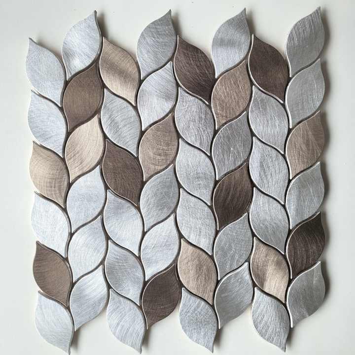 Customized Modern Pattern Aluminum Spray Wall Tiles for Bathroom Kitchen Interior Wall GRP3511 