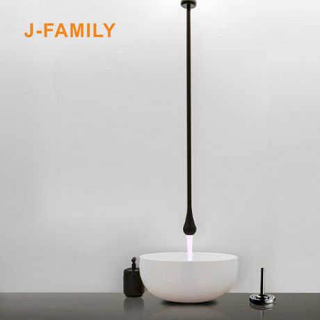 Dark Grey Rose Gold Brass Ceiling Mounted/Sink Faucet 