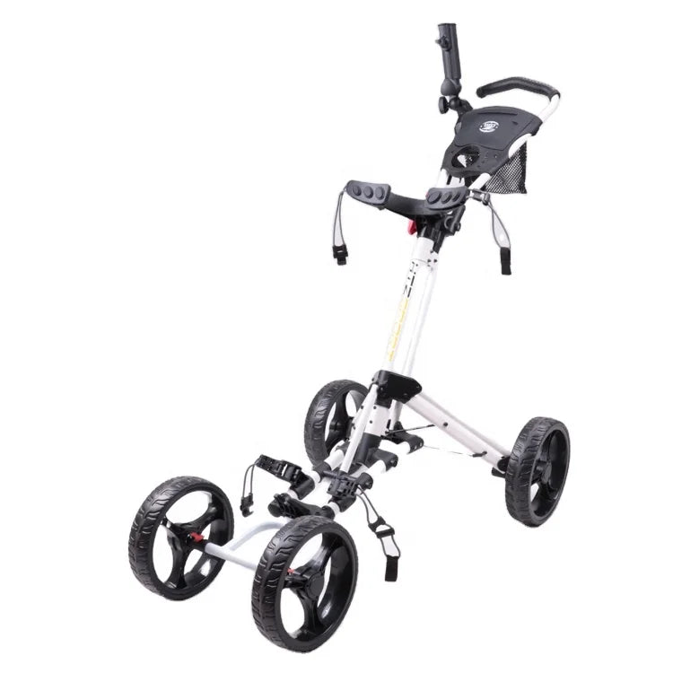 Xe Đẩy Gấp Nhỏ Nhẹ 4 Bánh EVA - Golf Trolley Đen Cao Cấp