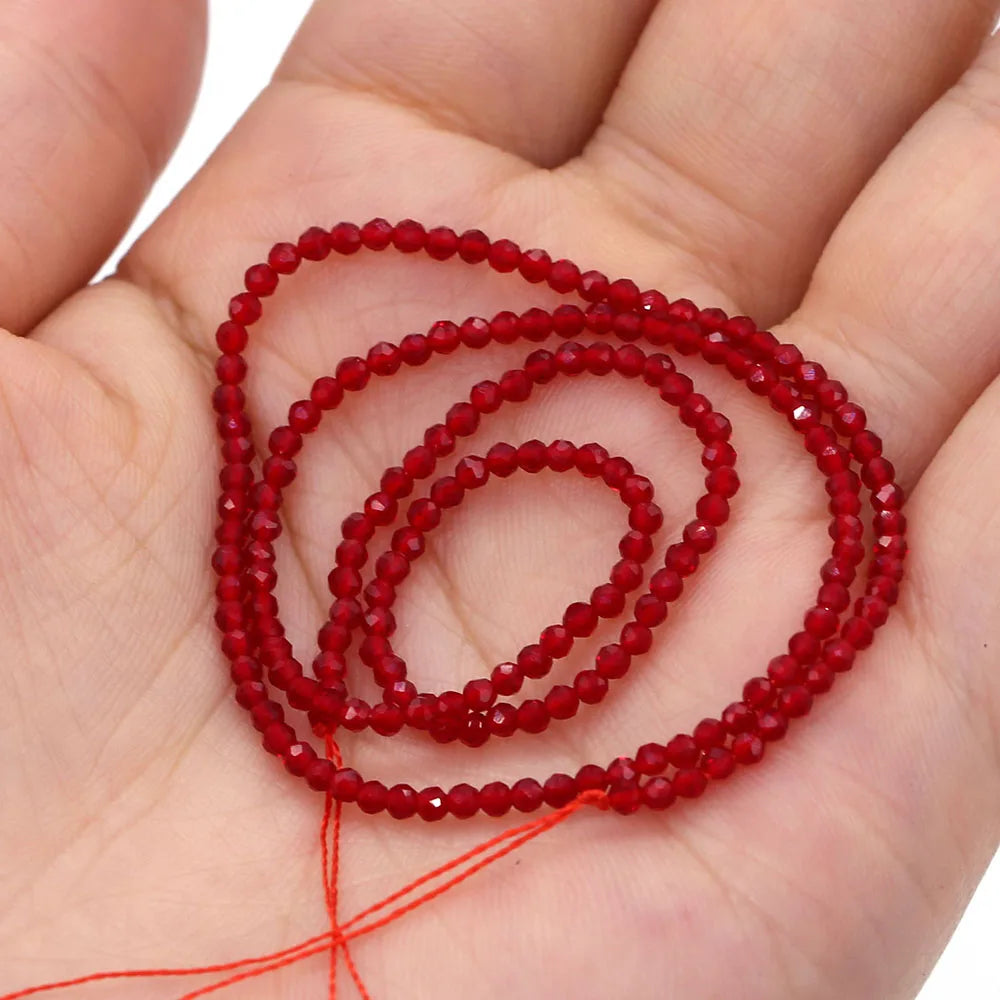 Natural faceted gemstone beads DIY bracelet