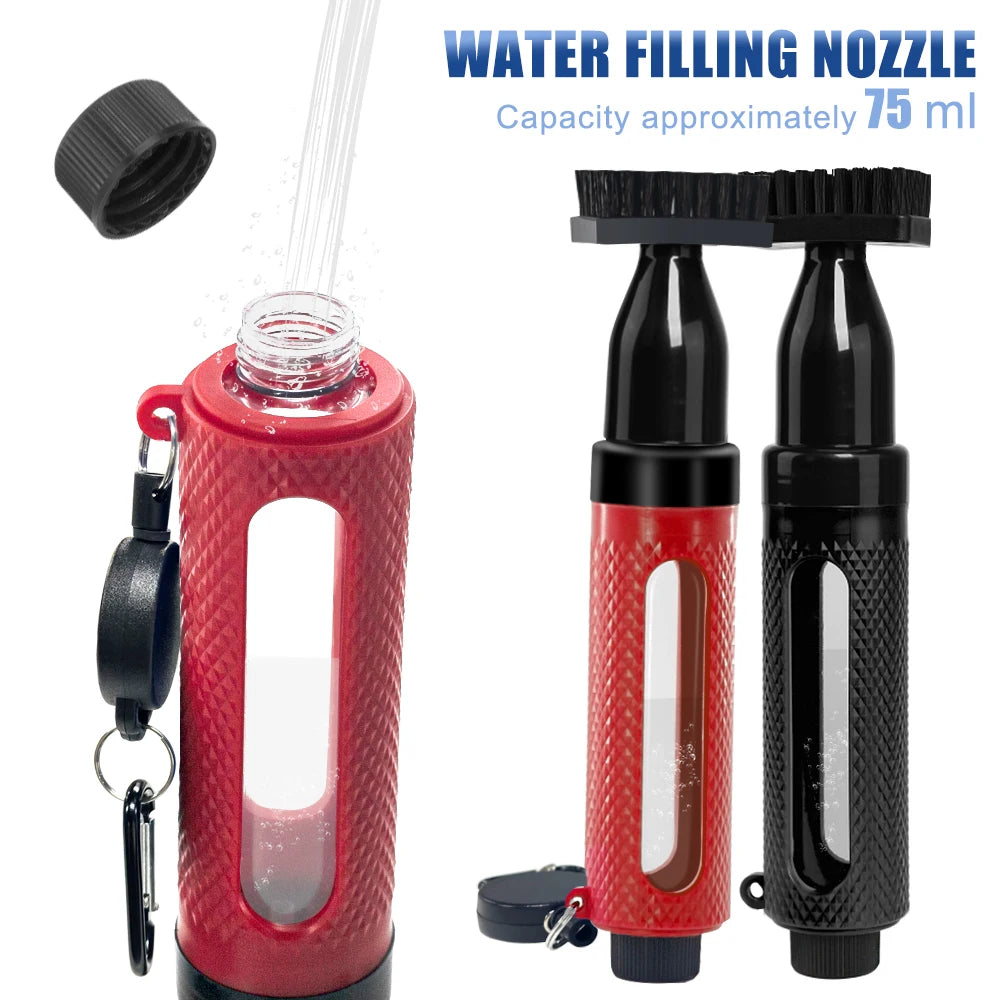 Multi-function Golf Club Cleaning Brush with Water Bottle
