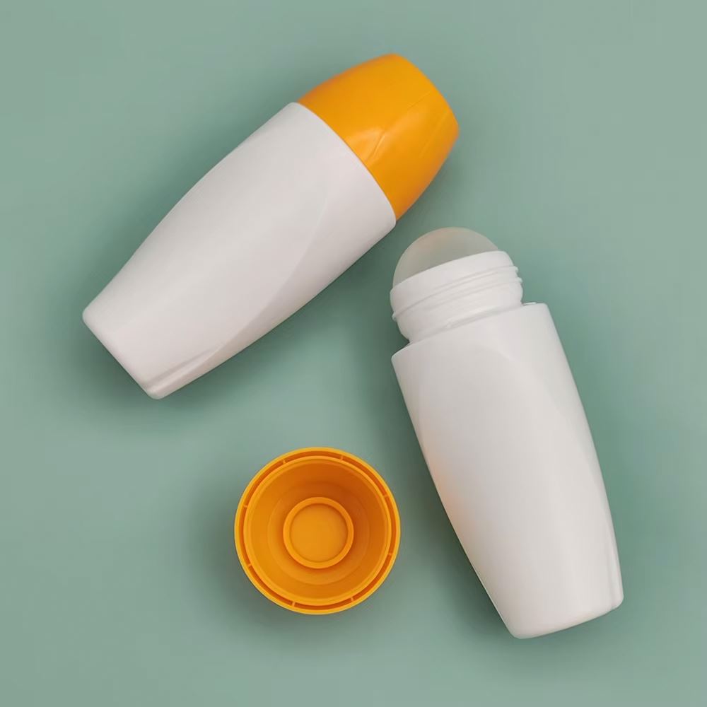 80ml empty PP plastic bottle/jar with tight lid for deodorant and cosmetics 