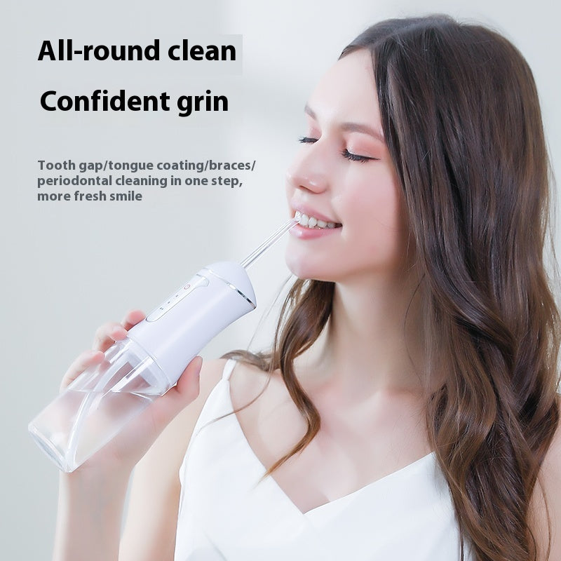 Máy tăm nước chuyên nghiệp chống nước IPX7 sạc USB cầm tay dung tích 230ml kích thước nhỏ dành cho trẻ em