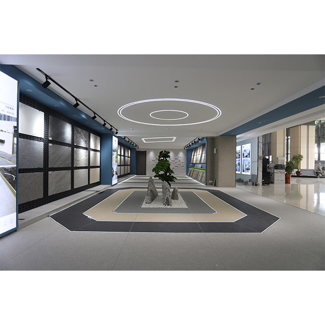 Modern design ceramic/glazed wall and floor tiles for outdoor landscape, limestone cement gray as accent 