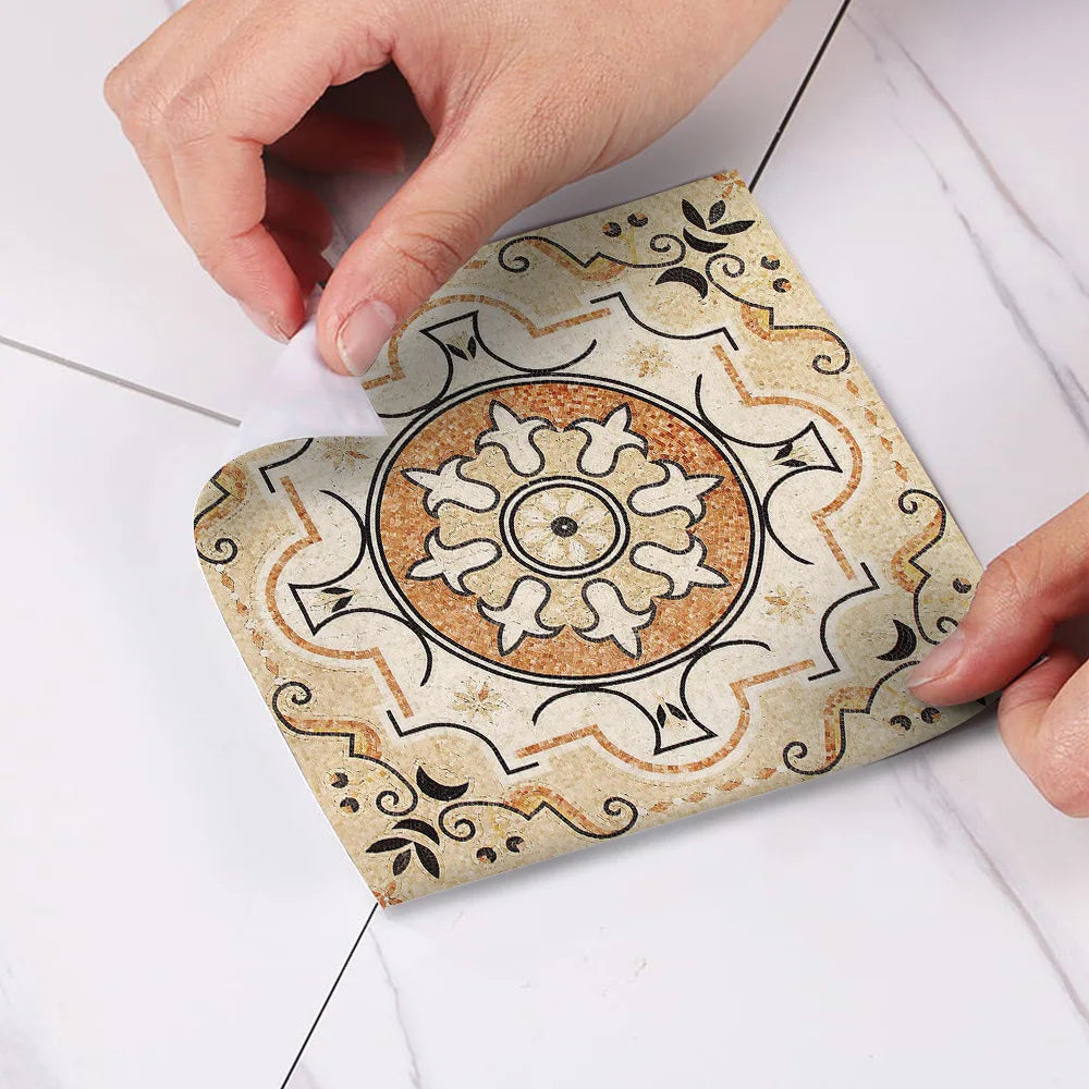 8cm Waterproof Wall Tiles - Set of 10 PVC Pieces