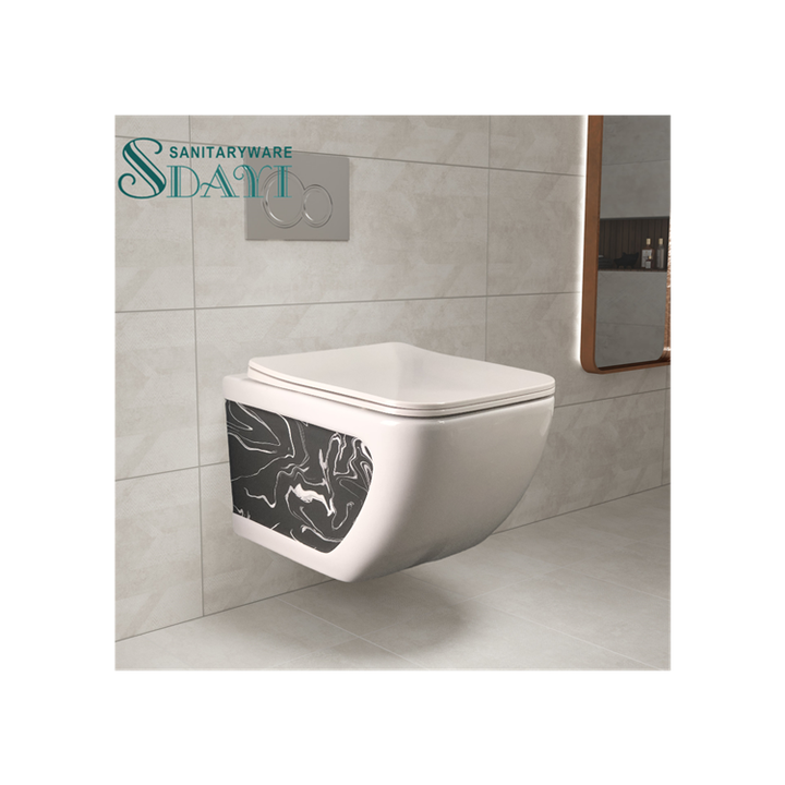 SDAYI P-Trap modern wall-hung toilet one piece ceramic 