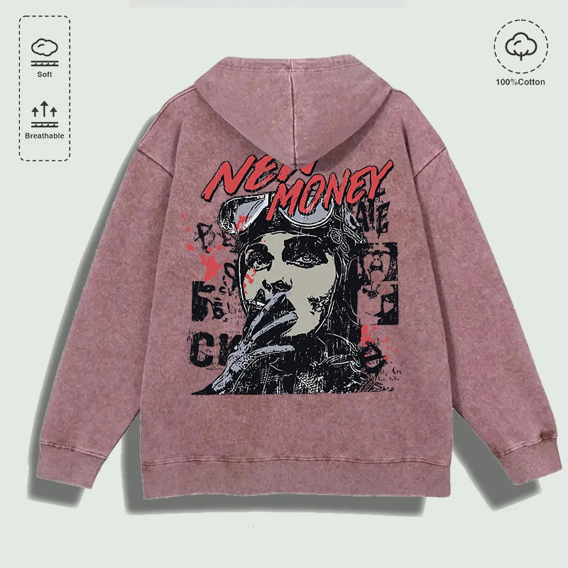 Áo Hoodie Cotton Nữ Phi Công New Money Đa Màu - Daisan Mart