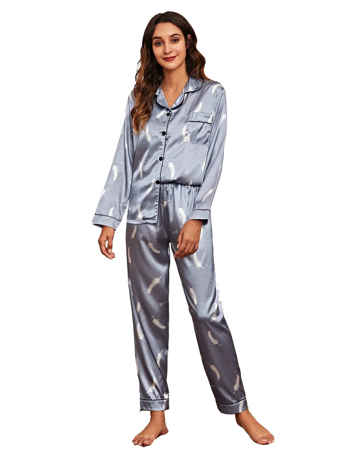 New Pajamas 2024 - Feminine Long Sleeve Satin Silk