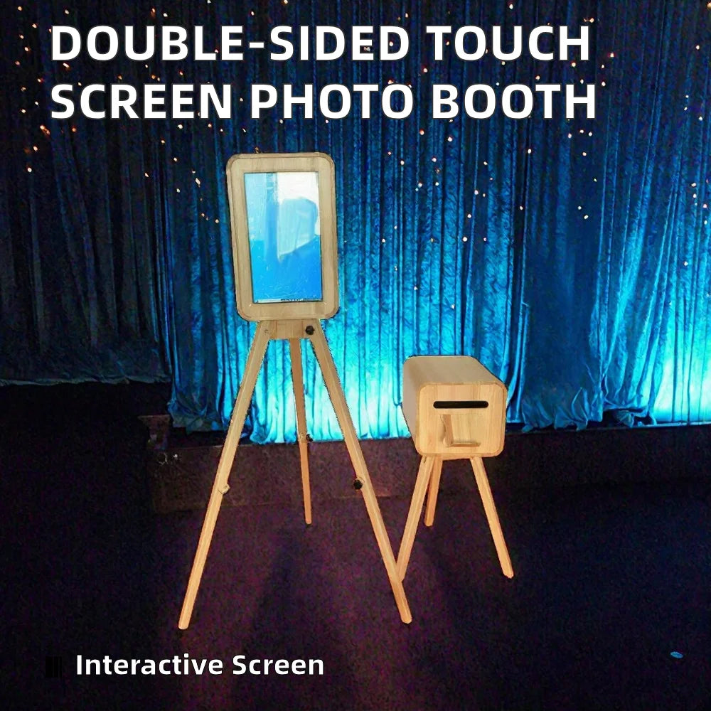 Vintage Wedding Camera: Wooden Selfie DSLR &amp; Instant Photo Printing