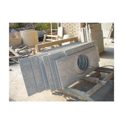 White natural granite worktop, bathroom vanity with sink, hotel countertop, bar counter, irregular cash register 