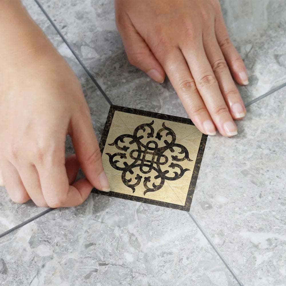 8cm Waterproof Wall Tiles - Set of 10 PVC Pieces