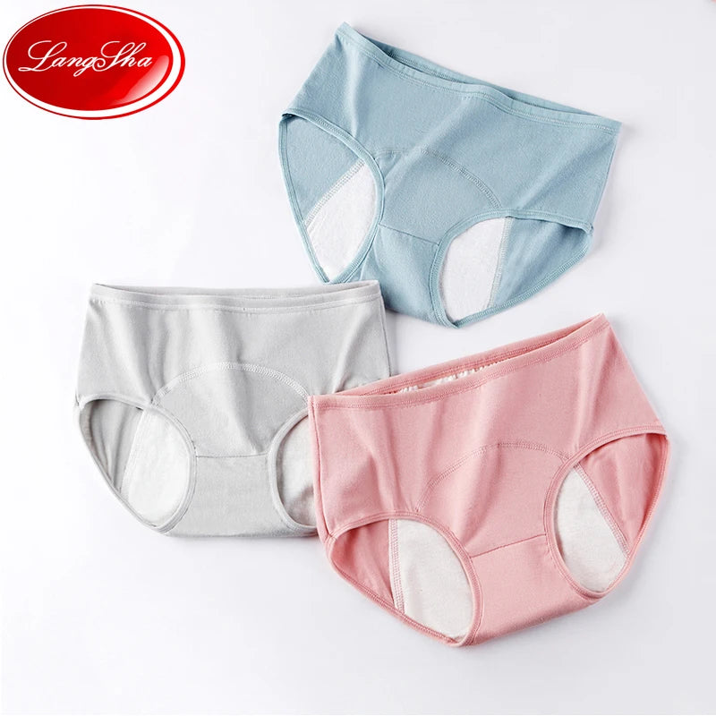 Anti-leak, breathable, cotton menstrual panties