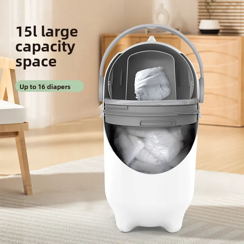 Pet-Resistant Diaper Pail - Large Capacity