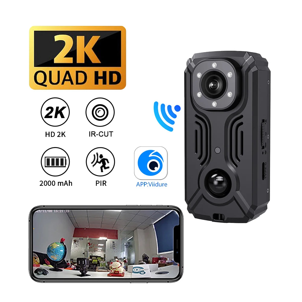 MD37 Mini WiFi 2K Camera Night Security Recording