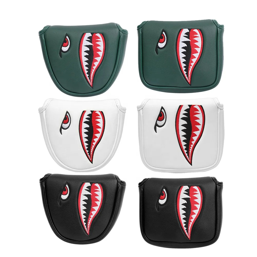 Shark Golf Club Cover - Embroidered PU Leather From Drop Shipping