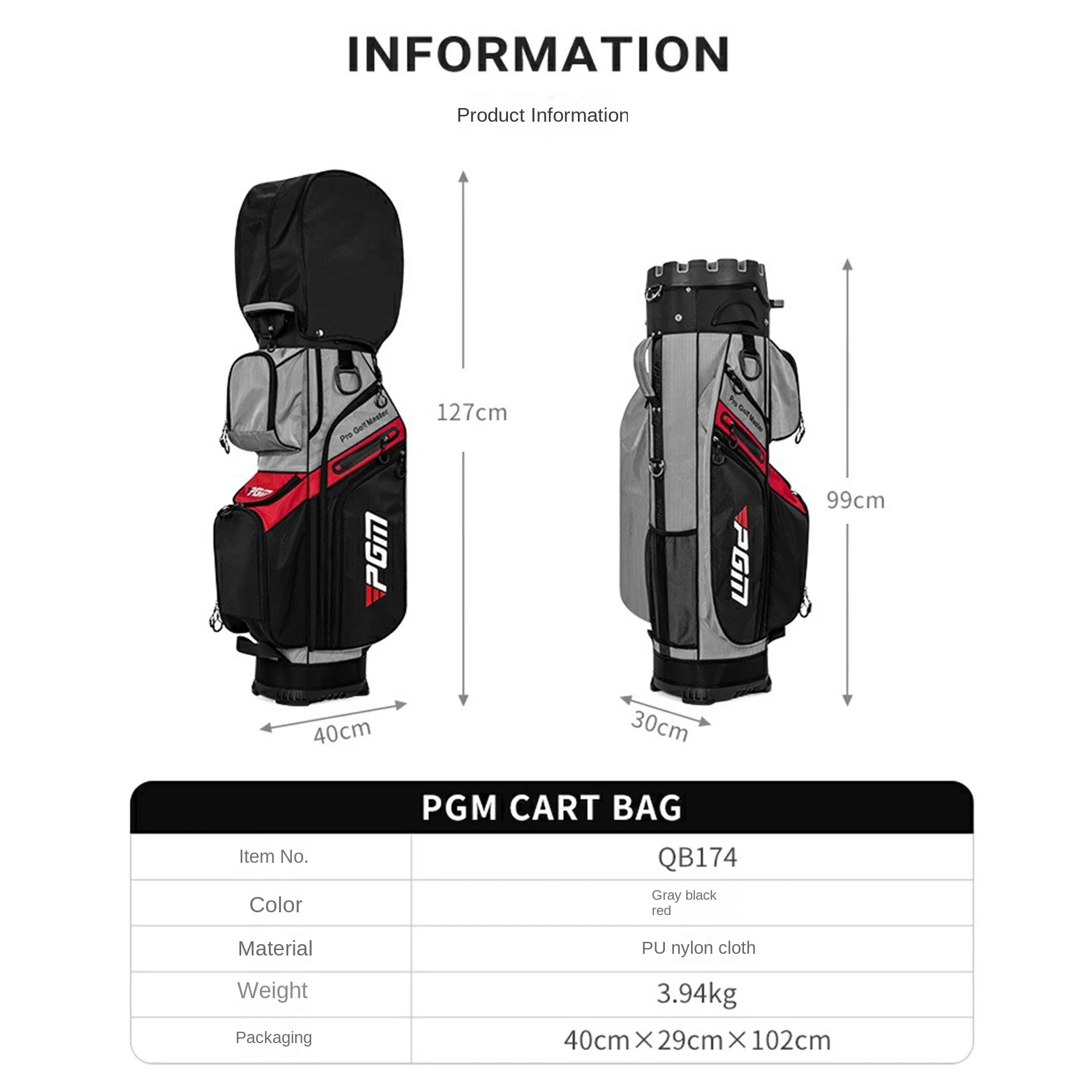 Premium Golf Bag Shockproof and Waterproof