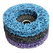 4.5'' 115mm Black Silicon Carbide Cleaning and Stripping Discs Wheel Stripping Discs Abrasive Discs Rust Removal Poly Paint Discs 