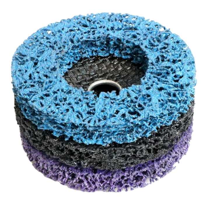 4.5'' 115mm Black Silicon Carbide Cleaning and Stripping Discs Wheel Stripping Discs Abrasive Discs Rust Removal Poly Paint Discs 