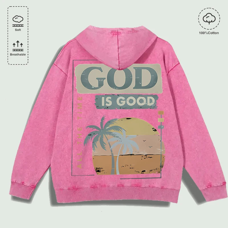 Áo Hoodie Cotton Chúa Luôn Tốt Màu Sắc Đa Dạng - Daisan Mart