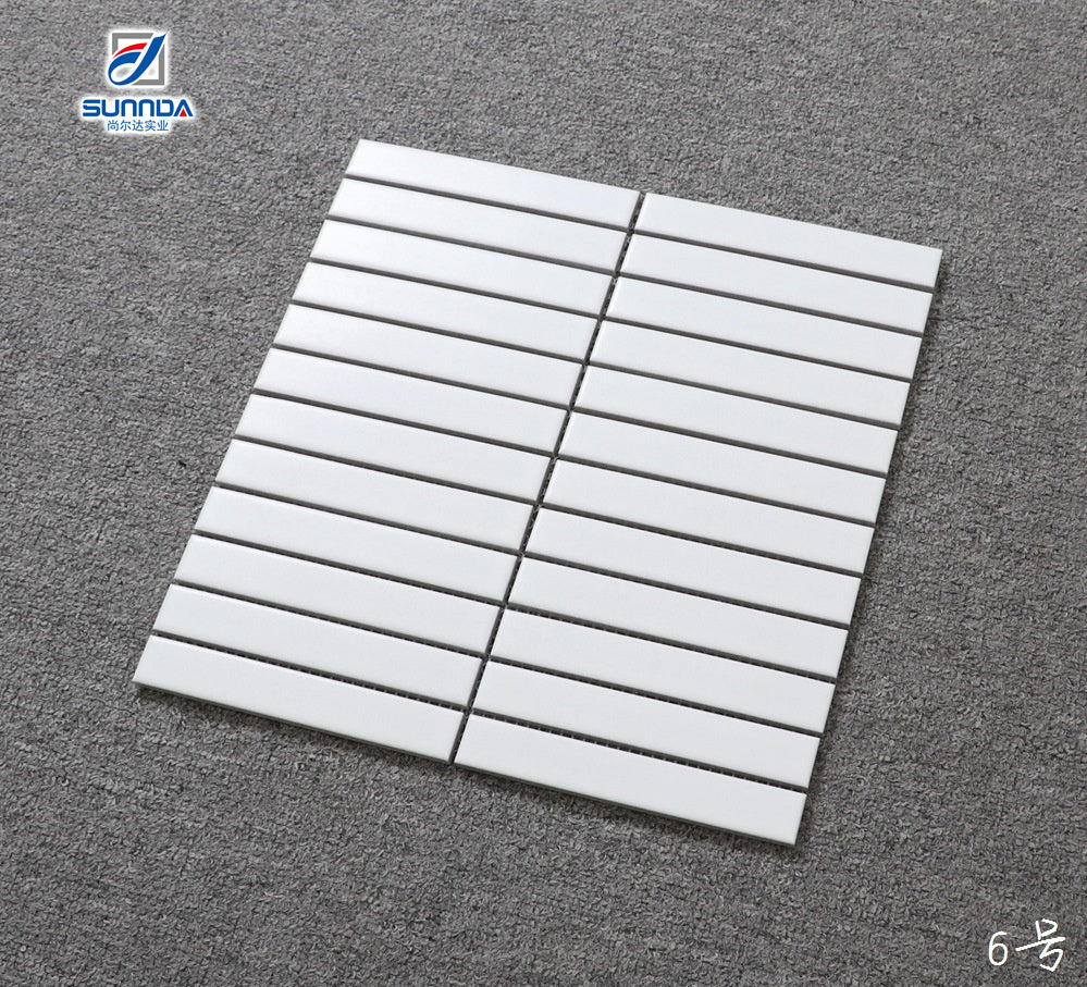 Hot Melt Glass Mosaic Tiles White Swimming Pool Cheap Factory Price 