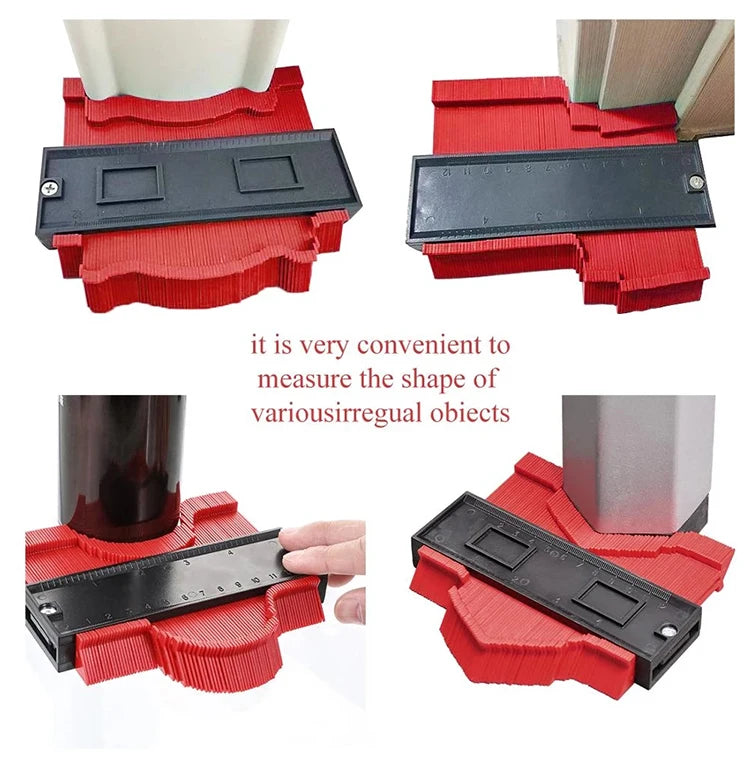 Contour Gauge Cutting Template Measuring Instrument Woodworking Tool Wood Measure Ruler Construction Contour Tool
