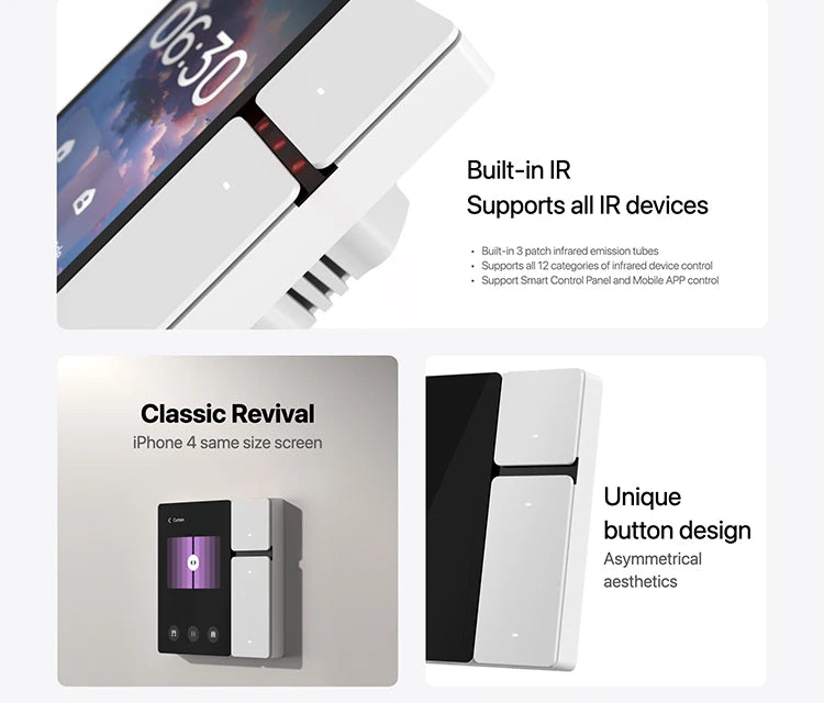 Tuya BLE Mesh 3-button smart switch EU 2024 standard