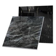 Factory Supply Dark Marble Pattern Ceramic Tiles Porcelain Floor Tiles Faux Marble Floor Tiles 80x80 Black Ceramic Floor