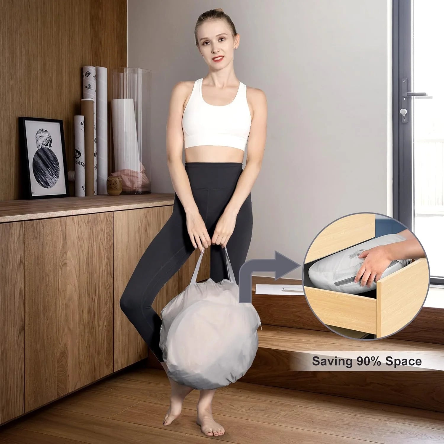 Smartmak Portable 1 Person Full Size Steam Sauna Tent Lightweight Folding Sauna Box