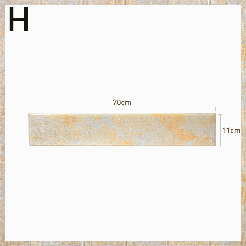 3D Wall Edge Strip Stickers Self Adhesive Waterproof PVC Baseboard Corner Waist Line Sticker Wall Trim Line Skirting Border