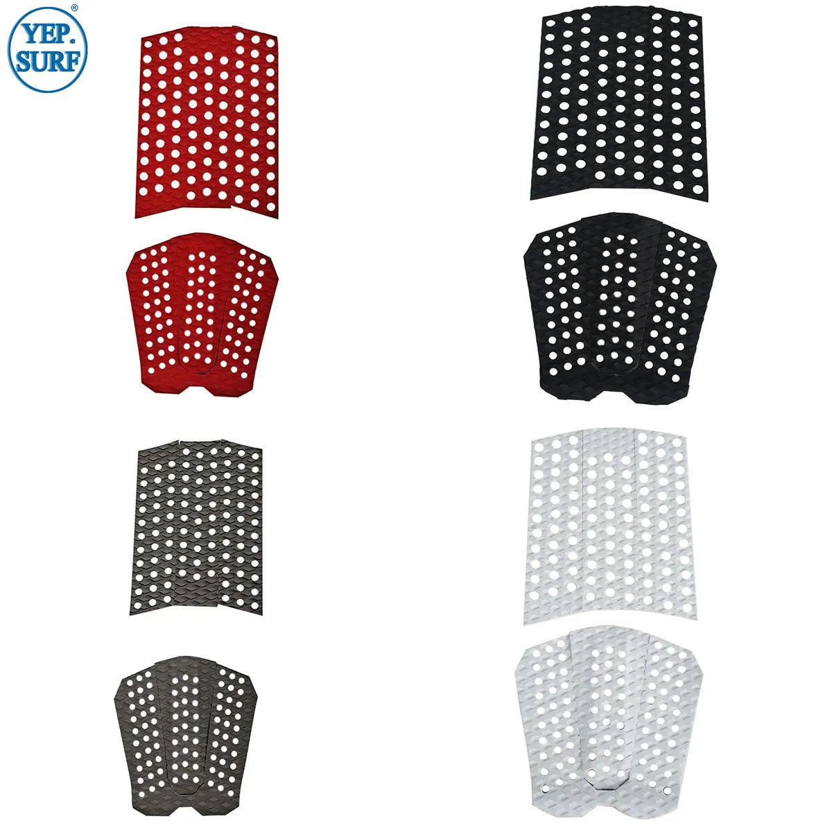 Surfing EVA Deck Grip Pad Surf Traction Pad Front pad and tail pad full set  for Surfboard Red colors presale