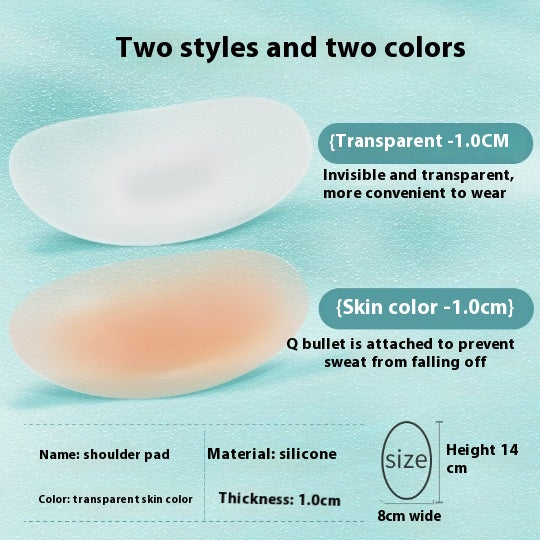 Miếng Độn Vai Silicon Tự Dính Vô Hình Tháo Rời Đẹp Cải Thiện Dáng Vai Hẹp Cho Vest Nam Nữ Nâng Tầm Thanh Lịch - Daisan Mart