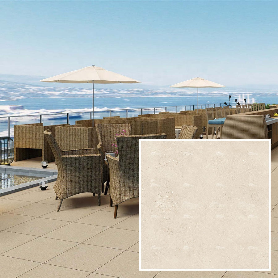 Anti-slip, high-strength matte glazed outdoor floor tiles, size 600x600, factory price in Foshan 