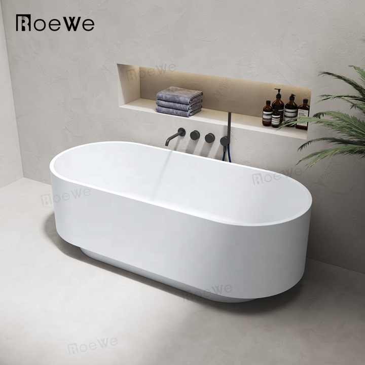 Cast Resin Stone Hot Tub, Marble Bathtub, Artificial Stone Freestanding Bathtub 