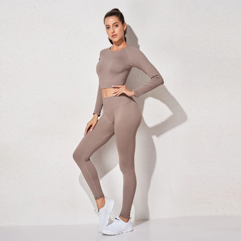 Áo Tập Yoga Dài Tay Không Đường May Cho Nữ - Daisan Mart