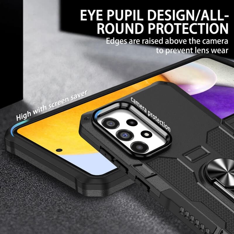 Ốp Lưng Điện Thoại Bọc Thép Siêu Bền Bán Sỉ, Chống Sốc, Có Giá Đỡ Vòng Và Tương Thích Gắn Nam Châm Xe Hơi Cho Samsung S24 Ultra Y95 Y93 5G