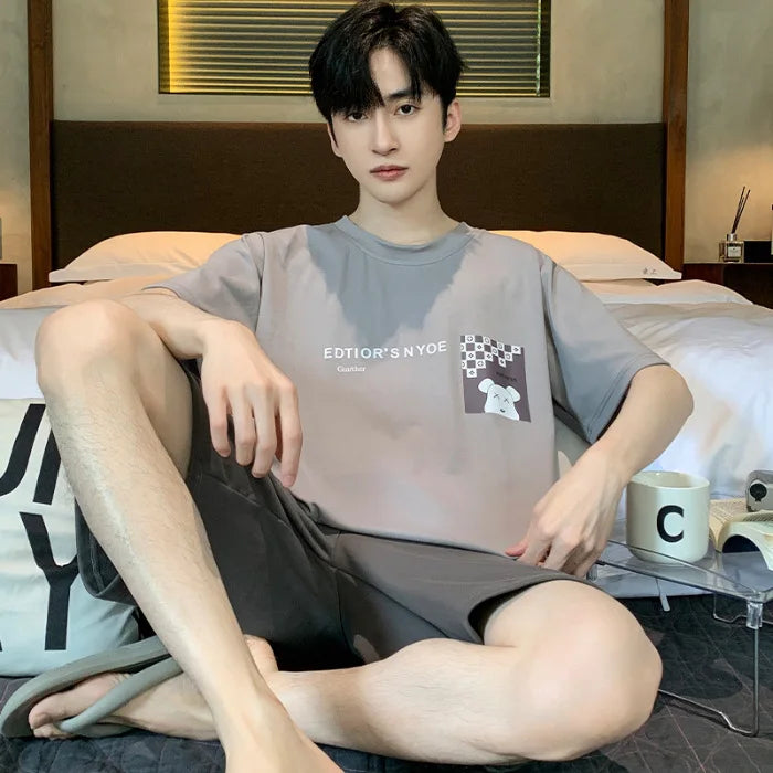 SAMWESTART Men's Modal Cotton Cool Summer Pajamas