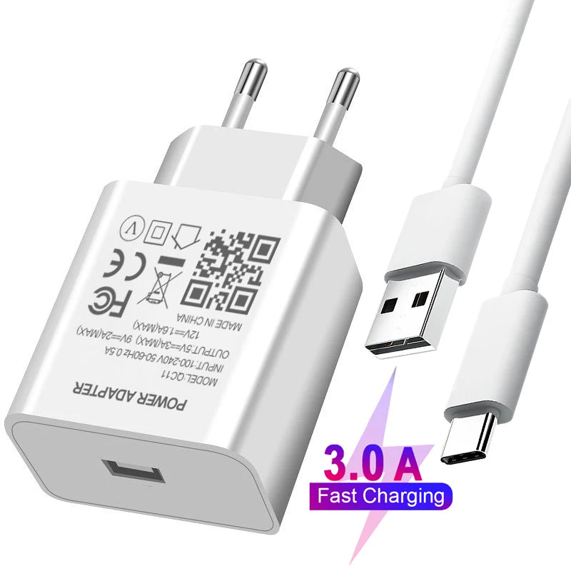 Sạc Nhanh USB 5V 3A Cho Huawei & Honor Type C