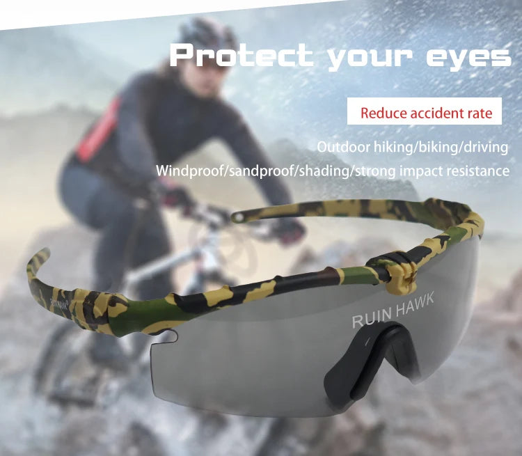 Ultra-light UV-resistant Men's Outdoor Sports Glasses